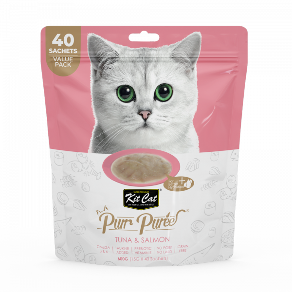 Kit Cat Purr Puree Value Pack – Tuna & Salmon(nouvelle arrivage)